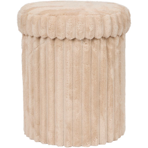 Sitzhocker mit stauraum - mit, rund